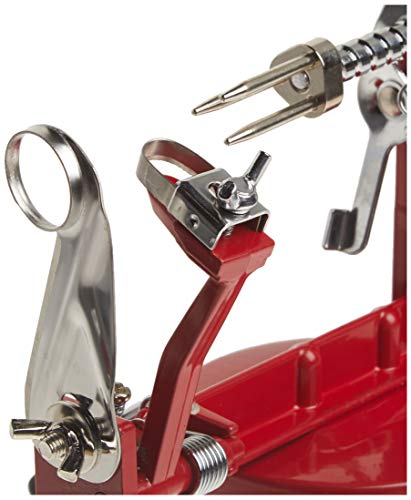 Maxam Apple Peeler, Stainless Steel Apple Corer Slicer Peeler, Red With Suction Base #TOP2
