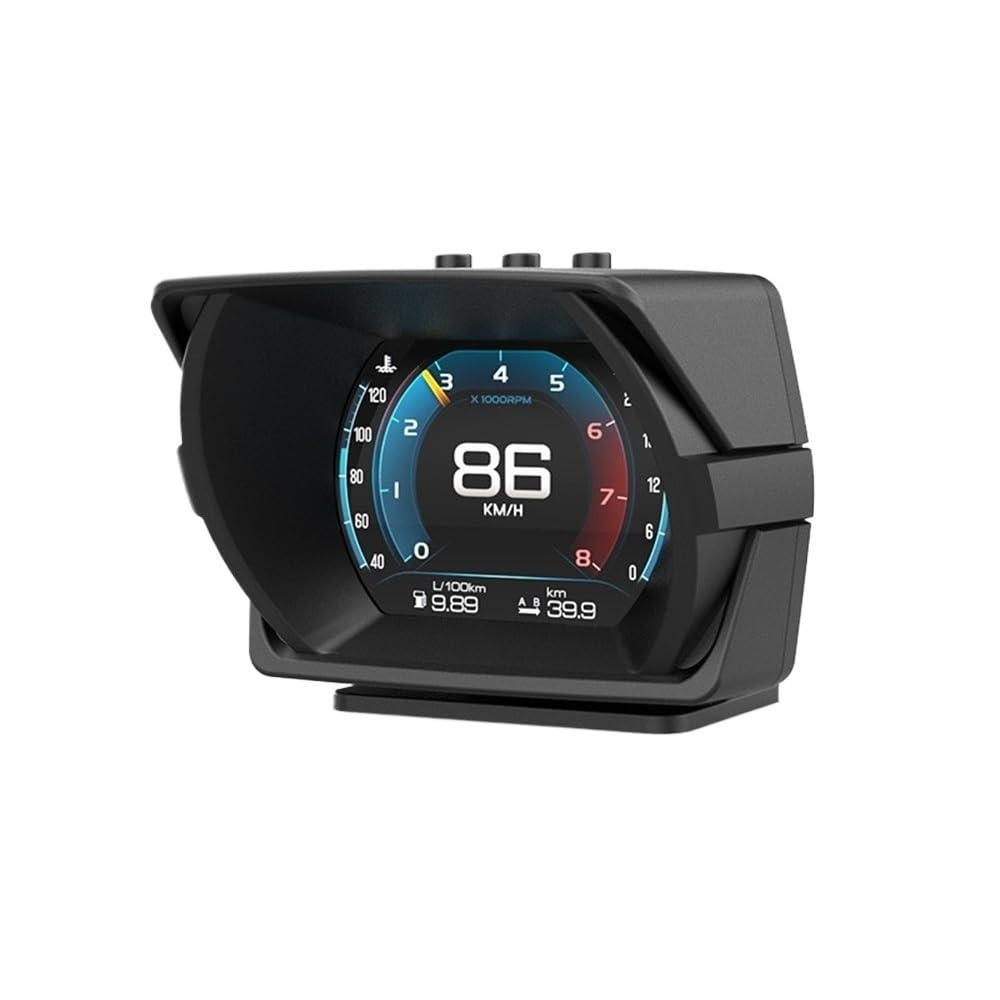 Wyświetlacz Heads Up Car Hud Heads-Up Wyświetlacz klasy wyścigowej Wielofunkcyjny panel przyrządów GPS Miernik nachylenia System alarmowy Samochód Heads Up Display (A450 OBD MEMS)