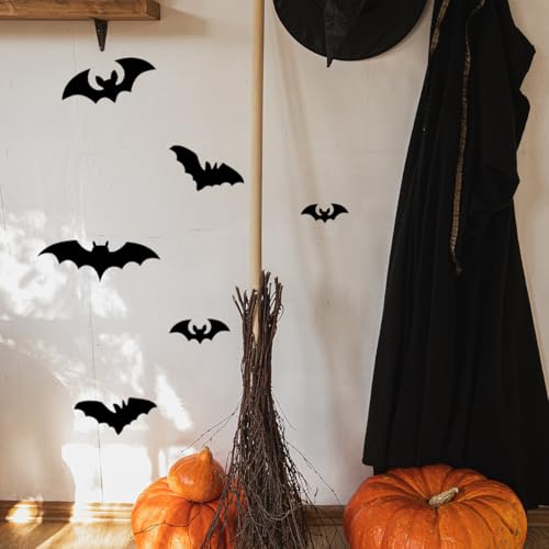 Vinilo decorativo murales murciélagos Halloween para pared miniatura 5
