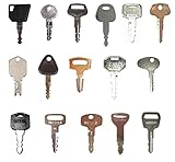 Keyman 16 Forklift Ignition Key Set Manufactured for use in Toyota Nissan Daewoo Komatsu Mitsubishi