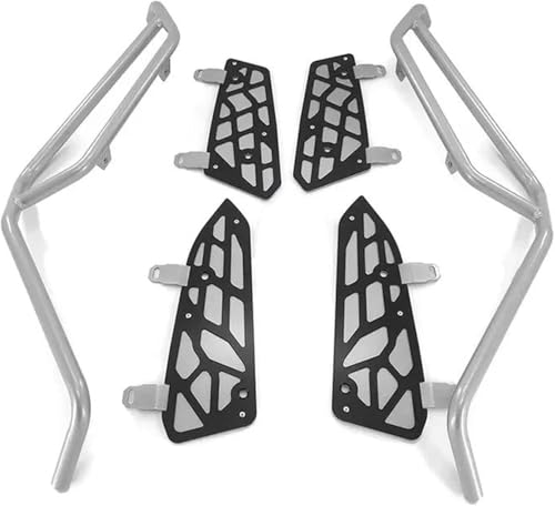 Barre de protection moteur moto argent pour Zontes 350D 350M 350E