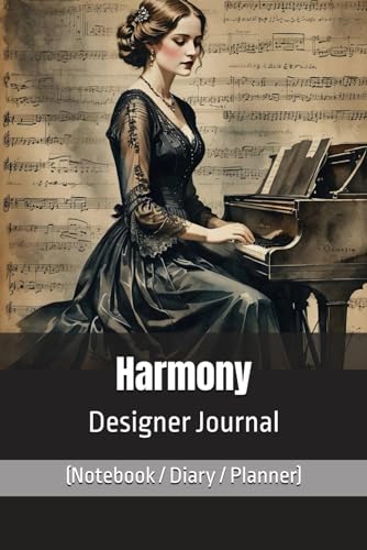 Harmony Designer Journal (Notebook/Diary/Planner): Luxury Lined/Blank pages for affirmations, art, autographs, composition, essays, goals, gratitude, ... sublimation, travel, wedding lists, etc. image 2
