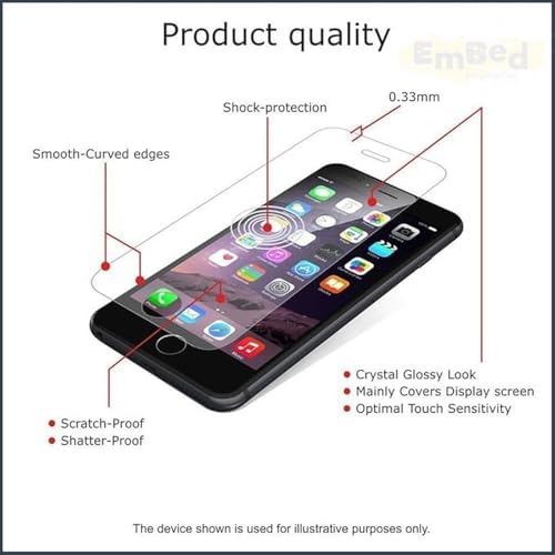 Image of Embed HD-Clear Screen Guard for Samsung Galaxy M01 Core - Harder or Durable Plastic & More Impact-Resistant Than Glass, with Free Installation Kit