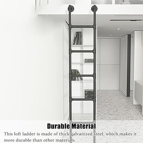 Escalera de ático de pared para optimizar espacio en literas y garajes 4