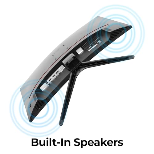 Image of Zebronics 27 inch Curved (1500R) 180Hz Gaming Monitor with FHD 1080p, Free sync support, HDMI, DP, 300 Nits max, 16.7M colors, Built-in speakers and Bezel less design ZEB-S27B