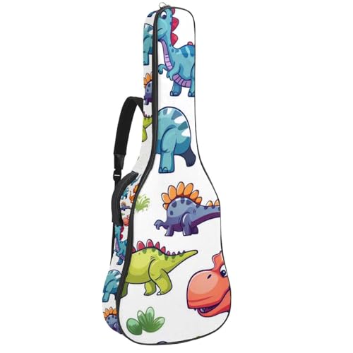 Sac à dos guitare étanche dinosaure pour cours et trajets à vélo