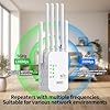 Ripetitore Wireless Wifi, amplificatore di segnale WiFi AC1200 Mbps, porta Gigabit Ethernet, ripetitore wifi potente per casa, 2 porte LAN, wifi extender per casa e ufficio,Plug and Play