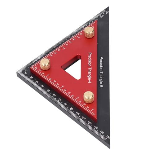 Regla triangular de aluminio Walfront para solucionar errores de medición en carpintería 2