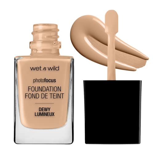 Wet N Wild Photo Focus Dewy Liquid Foundation Makeup, Classic Beige #TOP8