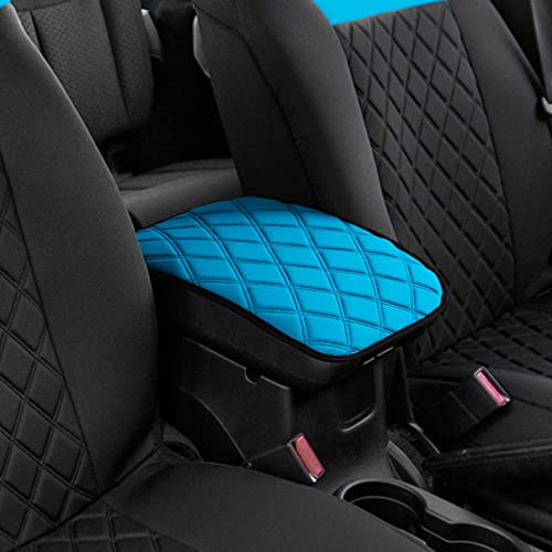 Image of FH Group Neosupreme Aqua Diamond Pattern Center Console Pad - Water-Resistant Armrest Cover Protector for Cars, SUVs & Trucks