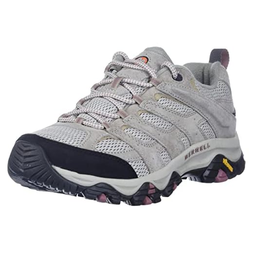 Merrell Moab 3 Shoes for Women - Breathable Leather, Mesh Upper, and Classic Lace-Up Closure Shoes Aluminum 8.5 W