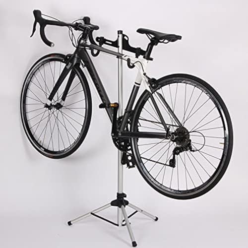 Soporte de reparación de bicicletas, soporte ligero de aleación de aluminio ajustable para mantenimiento de bicicletas de montaña y carretera