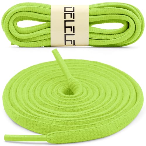 Image of DELELE 2Pair Oval Shoes laces 42 Colors Half Round 1 /4 inchAthletic ShoeLaces for Sport /Running Shoes Shoe Strings