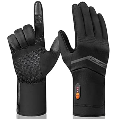 Heated Gloves Liners for Men Women, Winter Warm Gloves Liners for Arthritis Raynaud's, Rechargeable Waterproof Thin Heated Work Gloves for Ski Golf Hiking Driving (Medium)