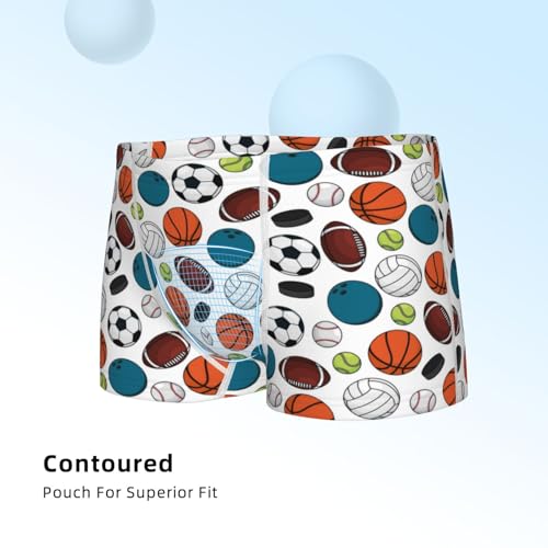 Boys' Cotton Boxer Brief Soft Underwear-Color Balls4