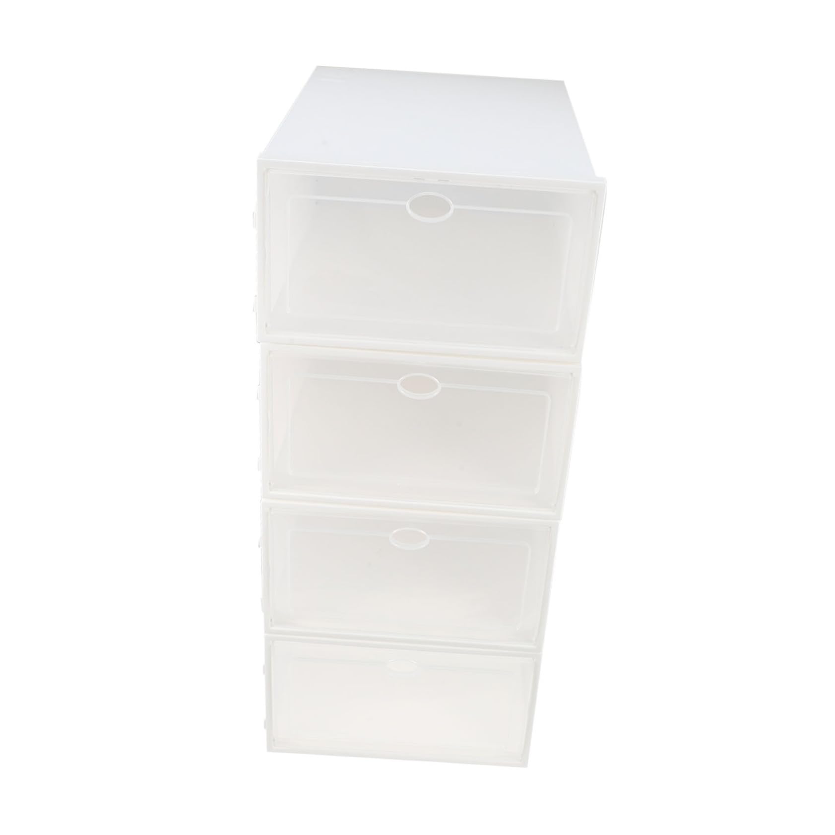 4Piezas Caja de Zapatos Transparentes Impermeables y Antipolvo Organizador de Calzado para Hogar Almacenamiento de Zapatos Caja de Zapatos Grosor Aumentado