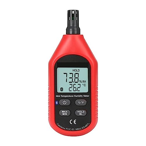 ミニ温湿度計 LCD デジタル空気温度計温度計湿度計ゲージテスター MAX/MIN モード(B)