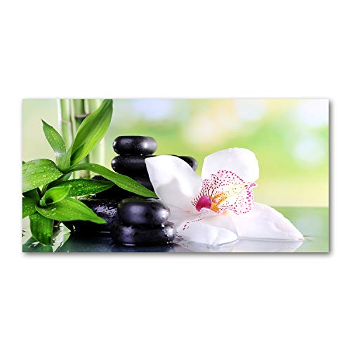 Dosseret en verre de sécurité 100x50 cm anti-éclaboussures imprimé fleurs
