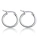 Jstyle Jewelry Women's Cute Small Hoop Earrings Stainless Steel 3 Pairs a Set