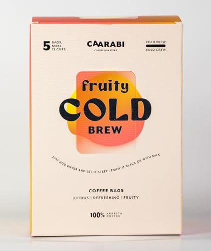 See full amazon price history chart for Caarabi Coffee Roasters - Cold Brew Bags | Pack of 5 | 100% Arabica Coffee | Easy to Make (Fruity) Caarabi Coffee Roasters - Cold Brew Bags | Pack of 5 | 100% Arabica Coffee | Easy to Make (Fruity) (B0D78LRQJY) Amazon Price History, Amazon Price Tracker