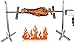 Wangkangyi Asador giratorio de acero inoxidable con motor de 30 kg, universal, juego de pinchos eléctricos para barbacoas, picnics, acampadas o incluso hogueras