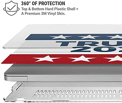 Skinit Case + Skin Compatible with MacBook Air 13in (2020) Originally Designed Trump 2020 Red White and Blue Design