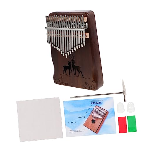 FUNOMOCYA Professional 17-key Thumb Piano Easy to Play Portable Smooth Surface for Music Lovers
