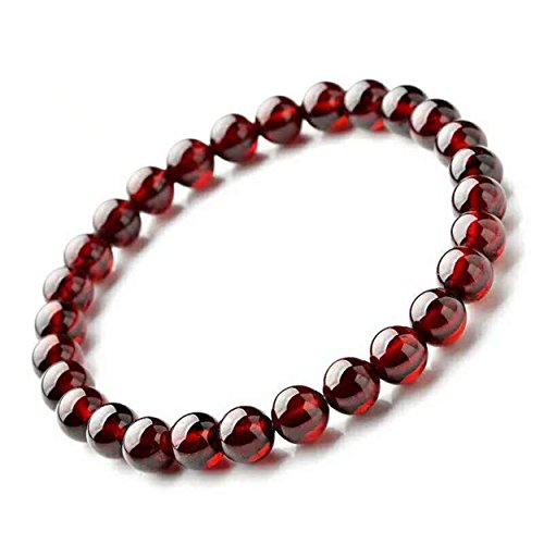 Bracelet grenat rouge naturel et cristal véritable, le cadeau idéal en pierres précieuses