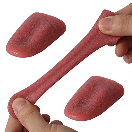 OUERMAMA 2 Pcs Halloween Fake Tongue False Tongue Horrific Tongue Prop Tricks Tongue Toys,Prop Tricks Tongue Toys,Realistic Fake Tongue, Comedy Magic Trick Accessories