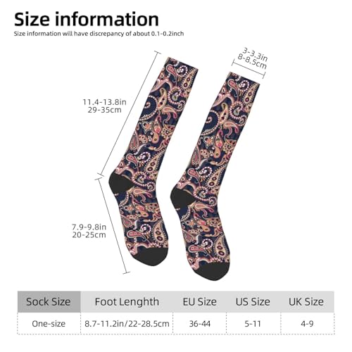 Image of Knee High Socks for Women Girls Fashion Women's Festival Stockings for Casual Running Work Travel