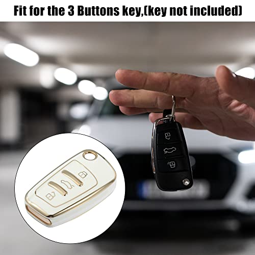 Coque de clé Audi Q3 TT ajustement précis TPU sans perte signal - 3