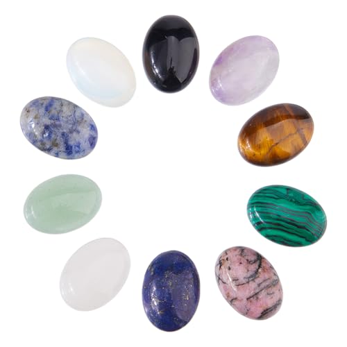 Selezione dei cristalli dei chakra: contiene pietre spirituali come ametista e agata nera, ideali per creare significativi gioielli chakra con proprietà metafisiche.