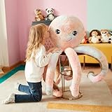 IKASA Groß Krake Octopus Stofftier Riesenkrake Plüschtiere für Kinder,75cm Gross Kuscheltier Plüschtier Riesiges Plüschtiere Jumbo Plüsch Spielzeug