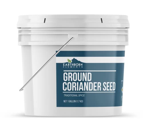 Earthborn Elements Ground Coriander Seed 1 Gallon Bucket, Marinades & Dry Rubs, Bulk Size #TOP1