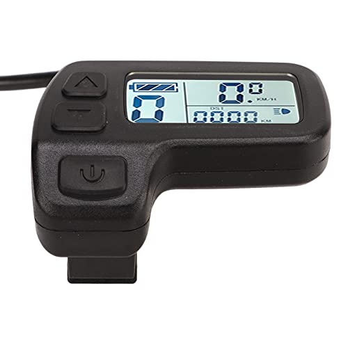 RiToEasysports Electric Bikes LCD Display, 24V 36V 48V Universal Connector Speed Control Meter for Electric Bikes