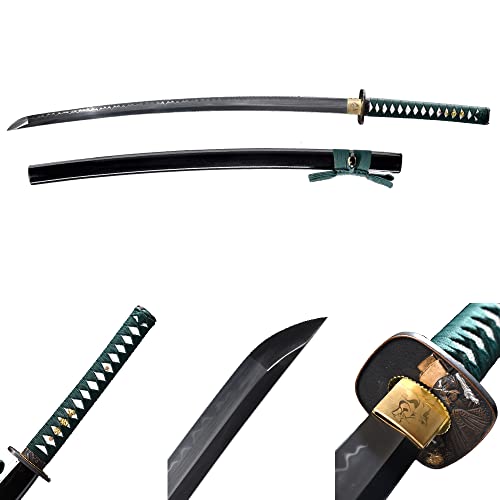 Full Tang Japanese Katana 1095 Steel Clay-Tempered Real Samurai Sword Katana Sword Real Four Sides