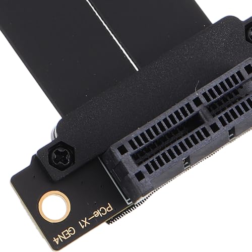 Cable PCIe 4.0 GPU negro para montaje vertical en chasis de ordenador 7