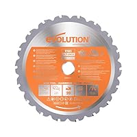Evolution Power Tools Sägeblatt 185mm für Kreissäge und Kappsäge | Mehrzweckschneidklinge mit 20 Zähnen, TCT-Kreissägeblatt |Multimaterial, Schneidet Holz, Metall, Kunststoff | R185TCT-20CS