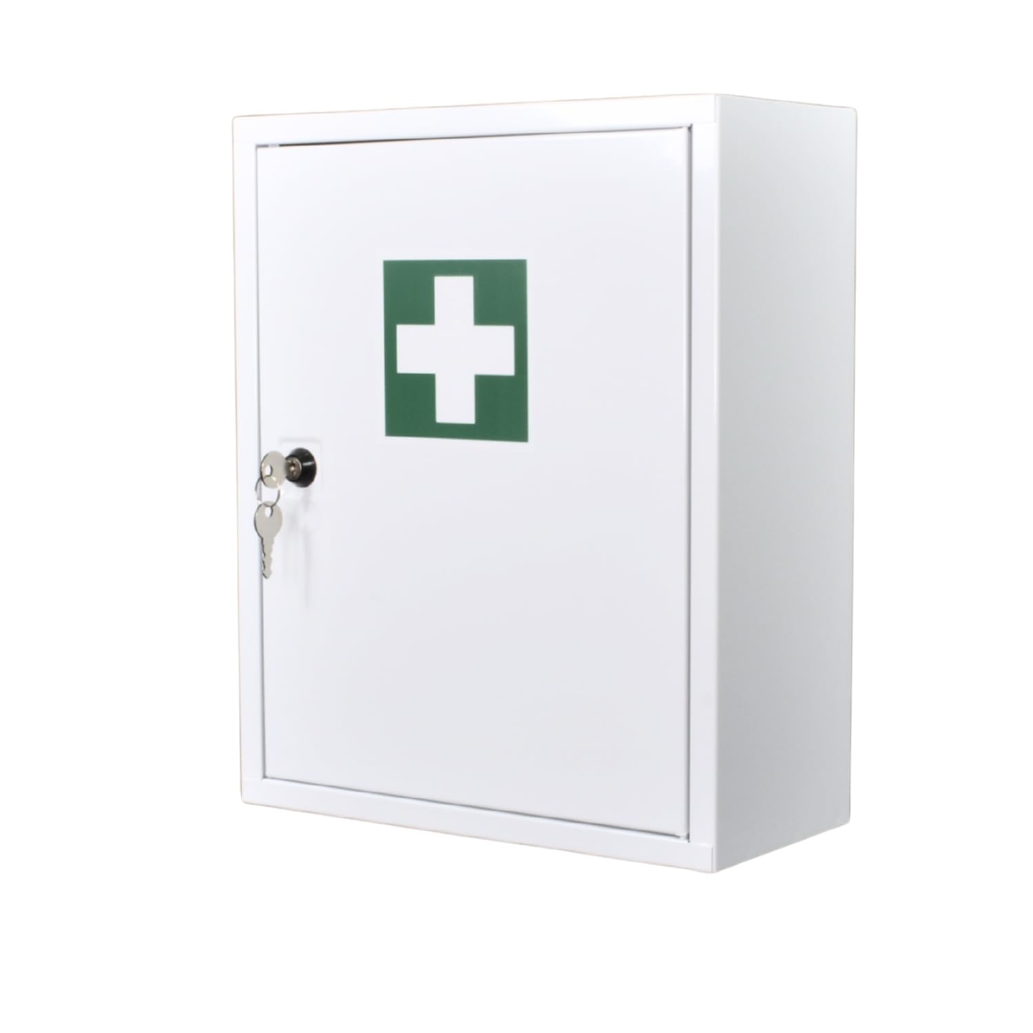 Verbandschrank A DIN 13157:2021 85-teilig Metall Weiß 37x30x14 cm wandmontierbar