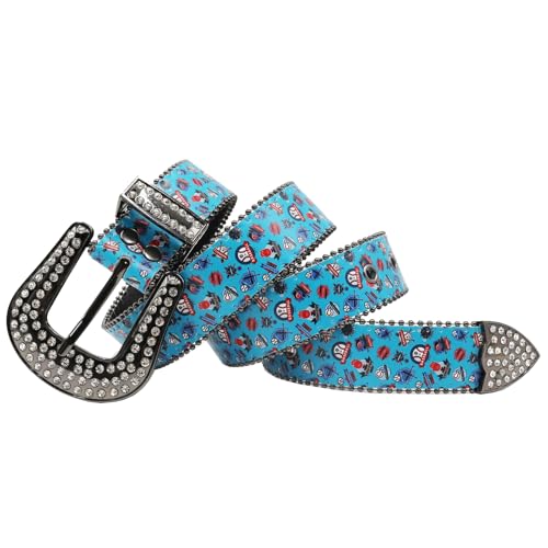 Ceinture femme en cuir vintage à boucle ardillon strass d'exception