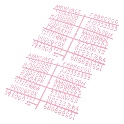 Operitacx Juego De 2 Letras Intercambiables De Plástico Para Tableros De Mensajes, Ideal Para Uso Doméstico Y De Oficina.