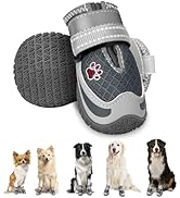 Hundeschuhe Mit Rutschfester Sohle - 2er Set Atmungsaktive Pfotenschützer Für Heißen Asphalt & Winter