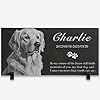 Personalized Engraved Pet Memorial Stone - Custom Granite Grave Marker for Dogs, Cats - Heartfelt Outdoor Garden Tombstone with Photo, In Loving Memory Keepsake Gift for Loss of Beloved Dog or Cat #1