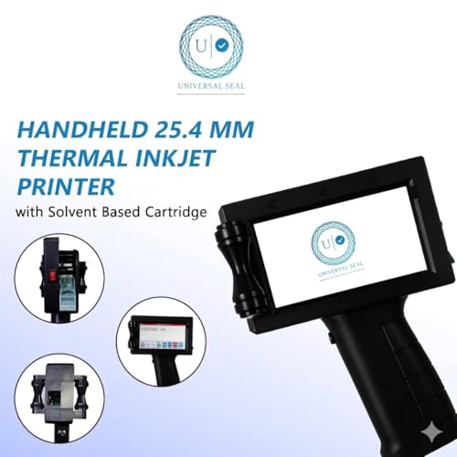Image of 25.4mm Handheld Thermal Inkjet Printer | Portable Date, Batch, Barcode & QR Code Printing Machine | High-Resolution Coder for Packaging, Labels & Industrial Surfaces