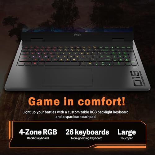 Image of HP Omen 16 inch 2K 144Hz Gaming Laptop, AMD Ryzen 9 8940HX, GeForce RTX 5060 Graphics, 64GB DDR5, 5TB Storage(4TB SSD & 1TB Docking Station), 4-Zone RGB Backlit Keyboard, Copilot, Win 11 Pro, Shadow Black