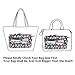 BTSKY Printing Handbag Organizers Inside Purse Insert - High Capacity 13 Pockets Bag Tote Organizer with Handle (Owl)