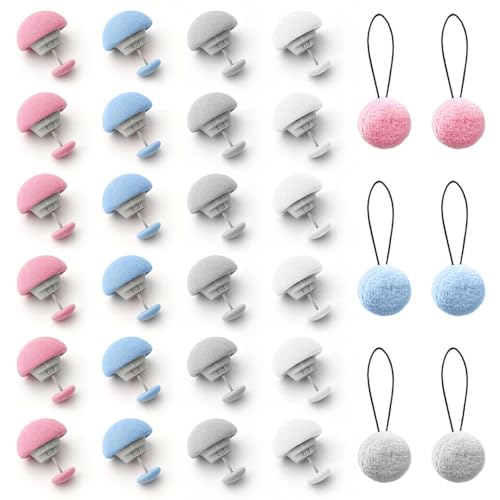 CHROMACRAFT 24 Porte-Couette, 6 Boucles De Flanelle, Cadre De Support De Drap De Lit, Housse De Couette Fixe Antidérapante, Rotation À 360 Degrés, Articles...