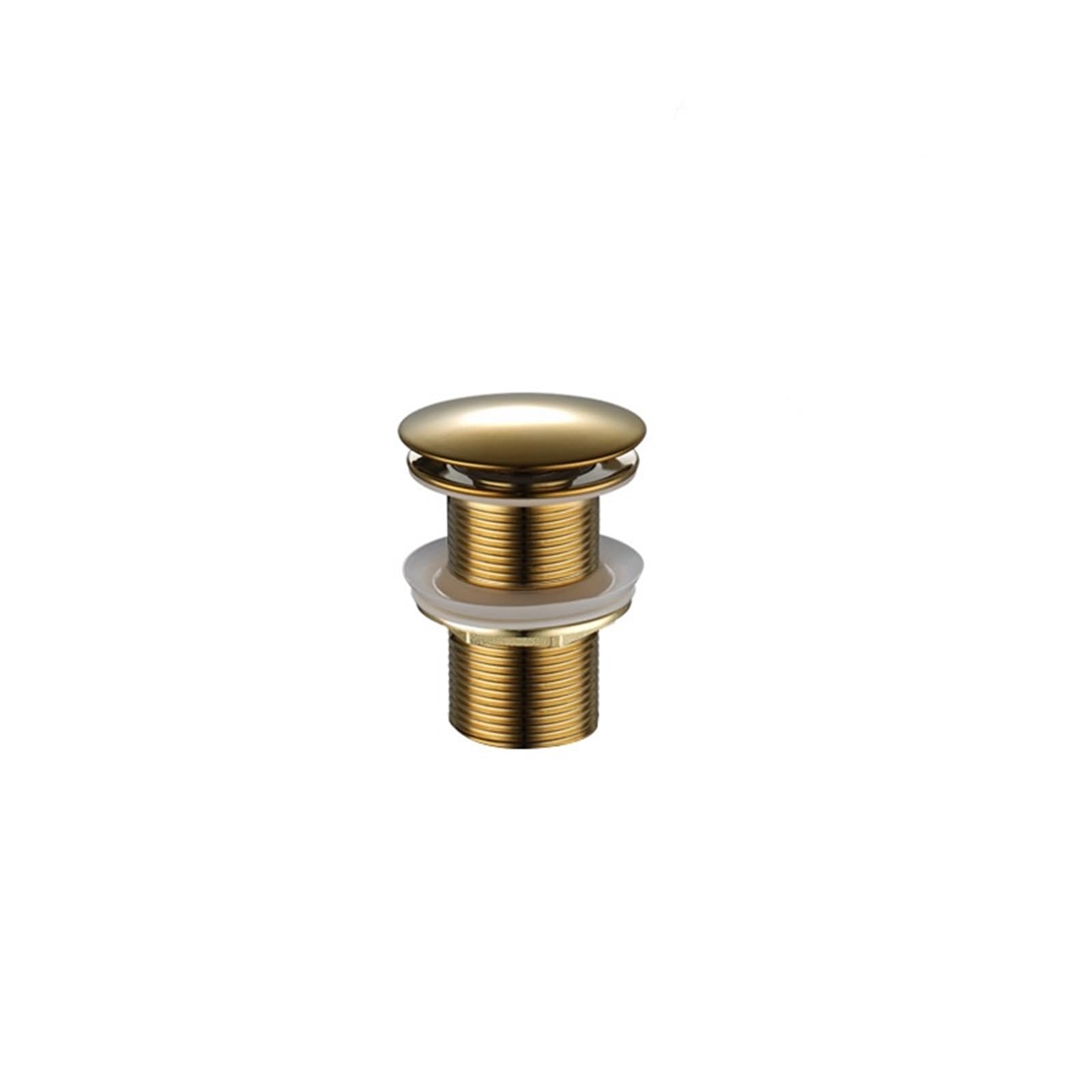 Sink Plug Bathroom Basin Sink Drainer Gold Silver Black Brass Corrosion Resistant Easy to Clean Pop Up Button Round Drain for Washbasin(Color 5)