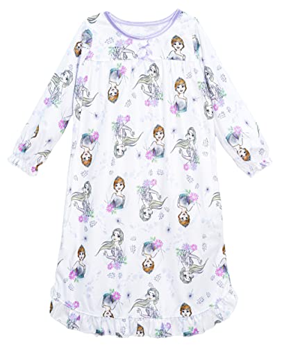 Disney Girls' Frozen Nightgown, Floral Sisters