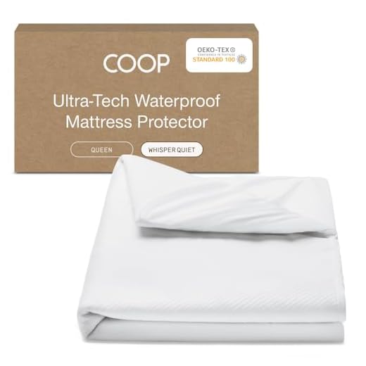 COOP HOME GOODS – Mattress Protector – Soft and Noiseless - Waterproof and Hypoallergenic - Protect Your Mattress Against Fluids/Spills/Mites/Bed Bugs - Oeko-TEX Certified Lulltra® Fabric - Queen